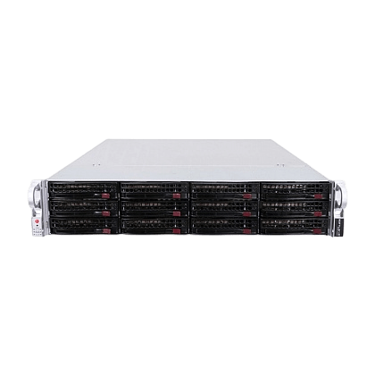Сервер Supermicro SYS-6027R CSE-826 noCPU X9DRI-LN4F+ 24хDDR3 softRaid IPMI 2х920W PSU Ethernet 4х1Gb/s 12х3,5" BPN SAS826TQ FCLGA2011
