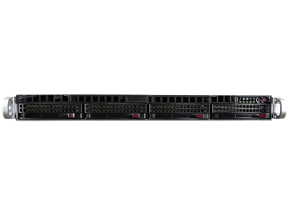 Сервер Supermicro SYS-6017R CSE-815 noCPU X9DRI-LN4F+ 24хDDR3 softRaid IPMI 1х600W PSU Ethernet 4х1Gb/s 4х3,5" BPN SAS815TQ FCLGA2011