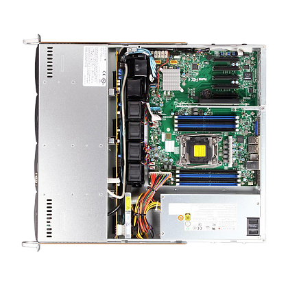 Сервер Supermicro SYS-5018R CSE-815 noCPU X10SLM+-LN4F 4хDDR3 softRaid IPMI 1х560W PSU Ethernet 4х1Gb/s 4х3,5" BPN SAS815TQ FCLGA1150 (4)
