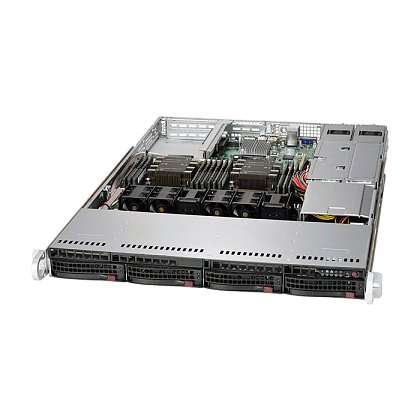 Сервер Supermicro SYS-6019P-WT CSE-815 noCPU X11DDW-L 12хDDR4 softRaid IPMI 1х600W PSU Ethernet 2х1Gb/s 4х3,5" BPN BPN SAS3-815TQ FCLGA3647 (4)