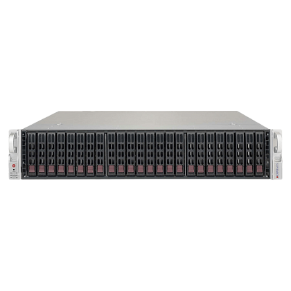 Сервер Supermicro SYS-2028R CSE-216 noCPU X10DRH-iT 16хDDR4 softRaid IPMI 2х920W PSU Ethernet 2х10Gb/s 26х2,5" BPN SAS3-216A-N4 FCLGA2011-3
