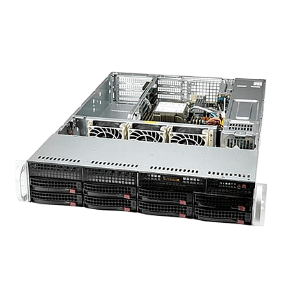Сервер Supermicro SYS-6029P-TR CSE-825T noCPU X11DPI-N 16хDDR4 softRaid IPMI 2х920W PSU Ethernet 2х1Gb/s 8х3,5" FCLGA3647