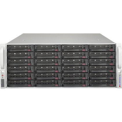 Сервер SuperServer SYS-6049GP-TRT CSE-848 noCPU X11DPG-OT-CPU 24хDDR4 1 IPMI 4х1000W PSU Ethernet 2х10Gb/s 24х2,5" FCLGA3647 (4)
