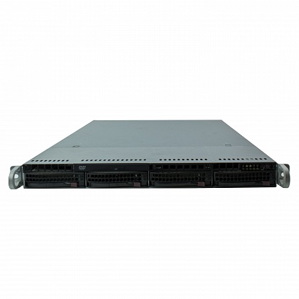 Сервер Supermicro SYS-5017R CSE-815 noCPU X9SCI-LN4F 4хDDR3 softRaid IPMI 1х600W PSU Ethernet 4х1Gb/s 4х3,5" BPN SAS815TQ FCLGA1155