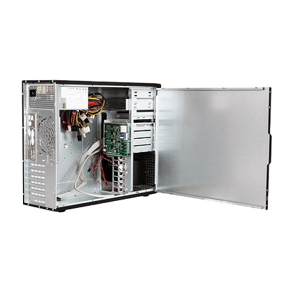 Сервер Supermicro SYS-7046A CSE-733 noCPU X8DTi-F 12хDDR3 softRaid IPMI 1х500W PSU Ethernet 2х1Gb/s 4х3,5" BPN SAS743TQ FCLGA1366 (5)