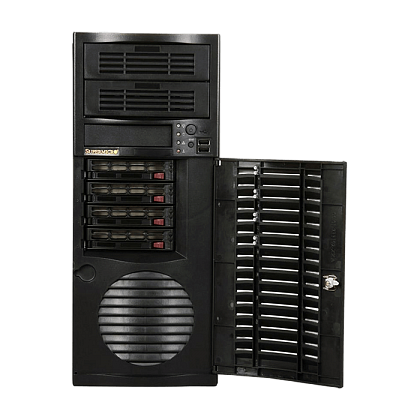 Сервер Supermicro SYS-7046A CSE-733 noCPU X8DTL-iF 6хDDR3 softRaid IPMI 1х500W PSU Ethernet 2х1Gb/s 4х3,5" BPN SAS743TQ FCLGA1366 (3)
