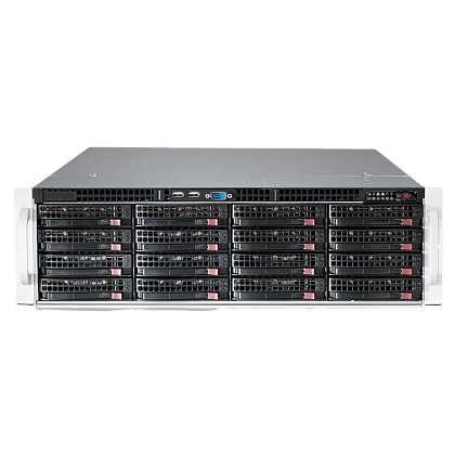 Сервер Supermicro SYS-6037R CSE-836 noCPU X10DRI 16хDDR4 softRaid IPMI 2х800W PSU Ethernet 2х1Gb/s 16х3,5" BPN SAS836TQ FCLGA2011
