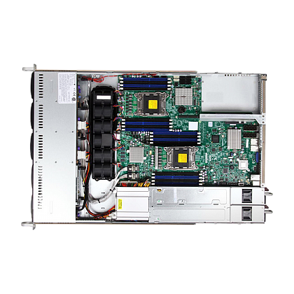 Сервер Supermicro SYS-1027R CSE-119 noCPU X9DRW-7TPF 16хDDR3 LSI2208 1Gb IPMI 2х750W PSU SFP+ 2x10Gb/s Ethernet 2х1Gb/s 8х2,5" BPN SAS113TQ FCLGA2011 (5)