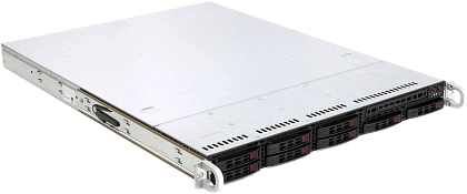 Сервер Supermicro SYS-1027R CSE-119 noCPU X9DRW-7TPF 16хDDR3 LSI2208 IPMI 2х500W PSU SFP+ 2x10Gb/s Ethernet 2х1Gb/s 8х2,5" FCLGA2011