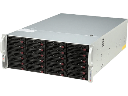 Сервер Supermicro SYS-6048 CSE-846 noCPU X10DRI 16хDDR4 softRaid IPMI 2х740W PSU Ethernet 2х1Gb/s 24х3,5" BPN SAS2-846EL1 FCLGA2011-3