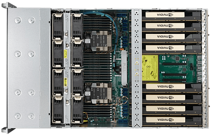 Сервер SuperServer SYS-6049GP-TRT CSE-848 noCPU X11DPG-OT-CPU 24хDDR4 1 IPMI 4х1000W PSU Ethernet 2х10Gb/s 24х2,5" FCLGA3647 (2)